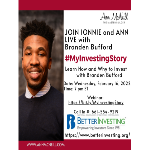 Learn How and Why to Invest with Branden Bufford #MyInvestingStory