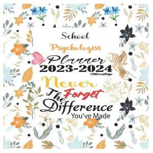 REad Boook School Psychologist Gift : 2 Years 2023-2024 Planner for School Psychologist : Differ