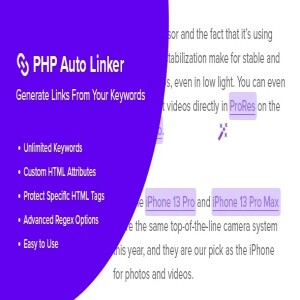 ₹299 - PHP Auto Linker – Advanced Keyword Linking