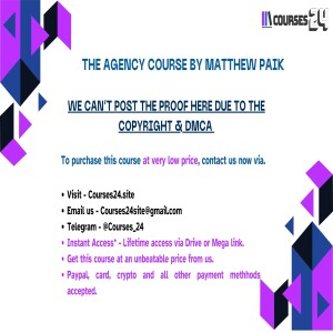 The Agency Course by Matthew Paik