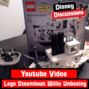 Youtube Video: Lego Steamboat Willie set unboxing and timelapse