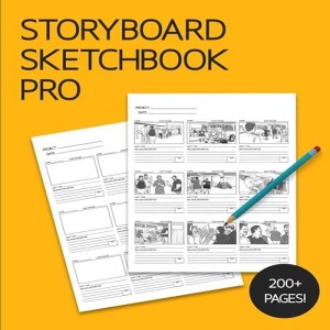 REad Boook Storyboard Sketchbook PRO: Professional Preproduction Notebook for Directors, Film stude