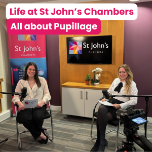 About Pupillage at St John’s Chambers