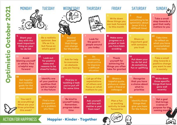 Josie‘s Guide to Optimistic October 2021
