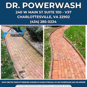 What Are The tasks of Pressure Washing in Charlottesville, VA? Dr. Powerwash Has the Answer