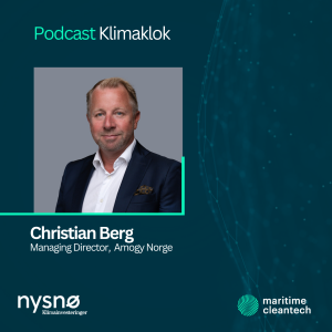 Sjef i Amogy Norge, Christian Berg, om ammoniakk som utslippsfritt drivstoff