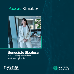 Kommunikasjonsdirektør i Northern Lights, Benedicte Staalesen, om hvordan få til karbonfangst og lagring (CCS)