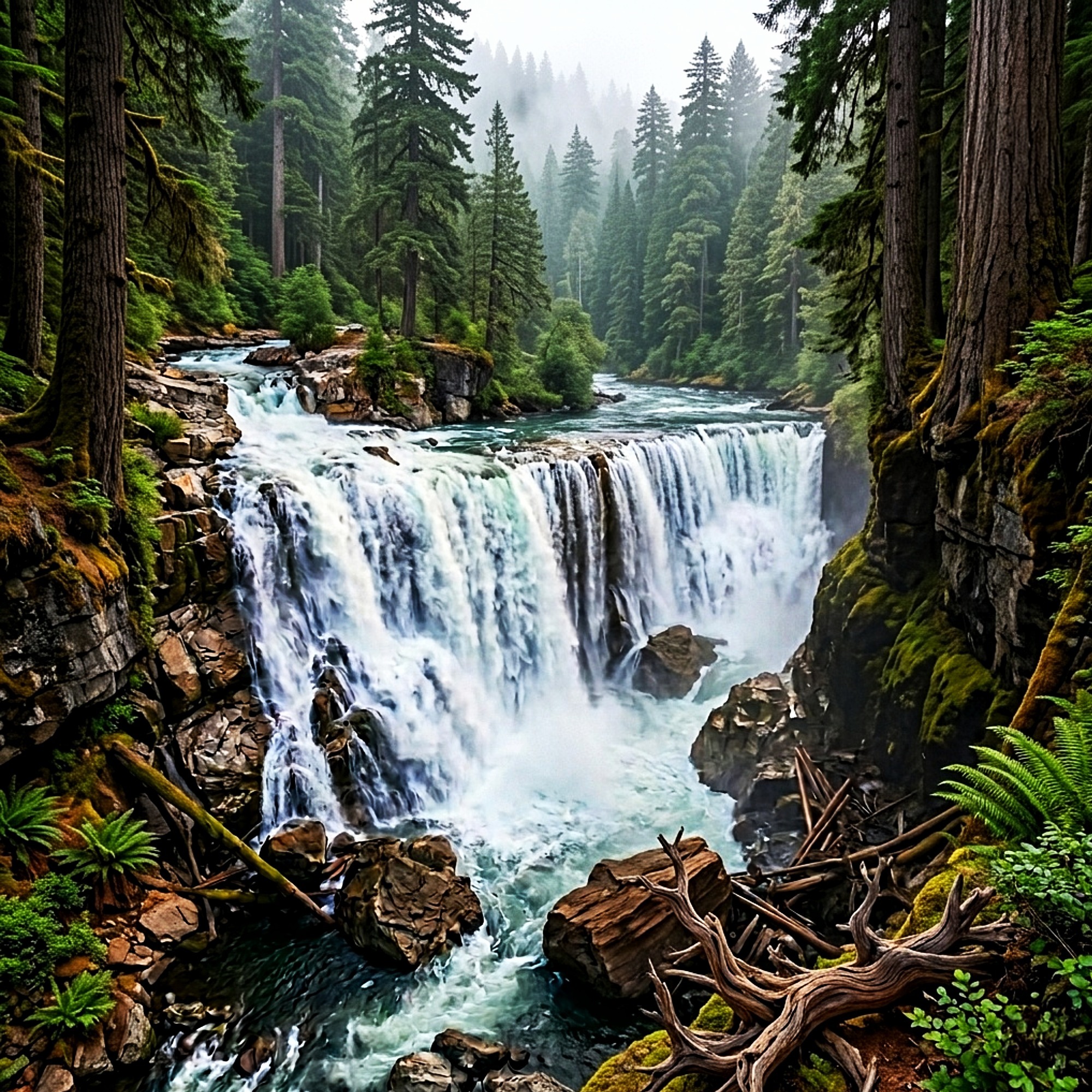 Rushing White Noise Waterfall for Isomnia Relief, Relaxation, Sleep and ASMR  8 Hours episode artwork