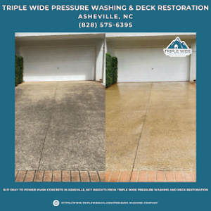 Is It Okay to Power Wash Concrete in Asheville, NC? Insights from Triple Wide Pressure Washing and Deck Restoration