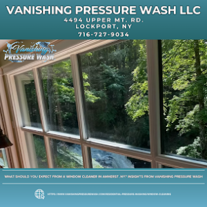 What Should You Expect From a Window Cleaner in Amherst, NY? Insights from Vanishing Pressure Wash