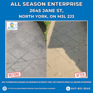 Why Is Pressure Washing So Expensive in North York, ON? Insights from All Season Enterprise