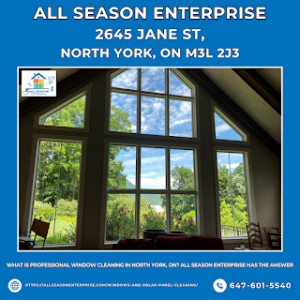 What Is Professional Window Cleaning in North York, ON? All Season Enterprise Has the Answer