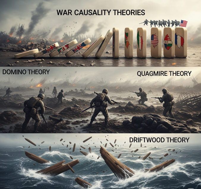 War Causality Theories - Domino, Quagmire & Driftwood
