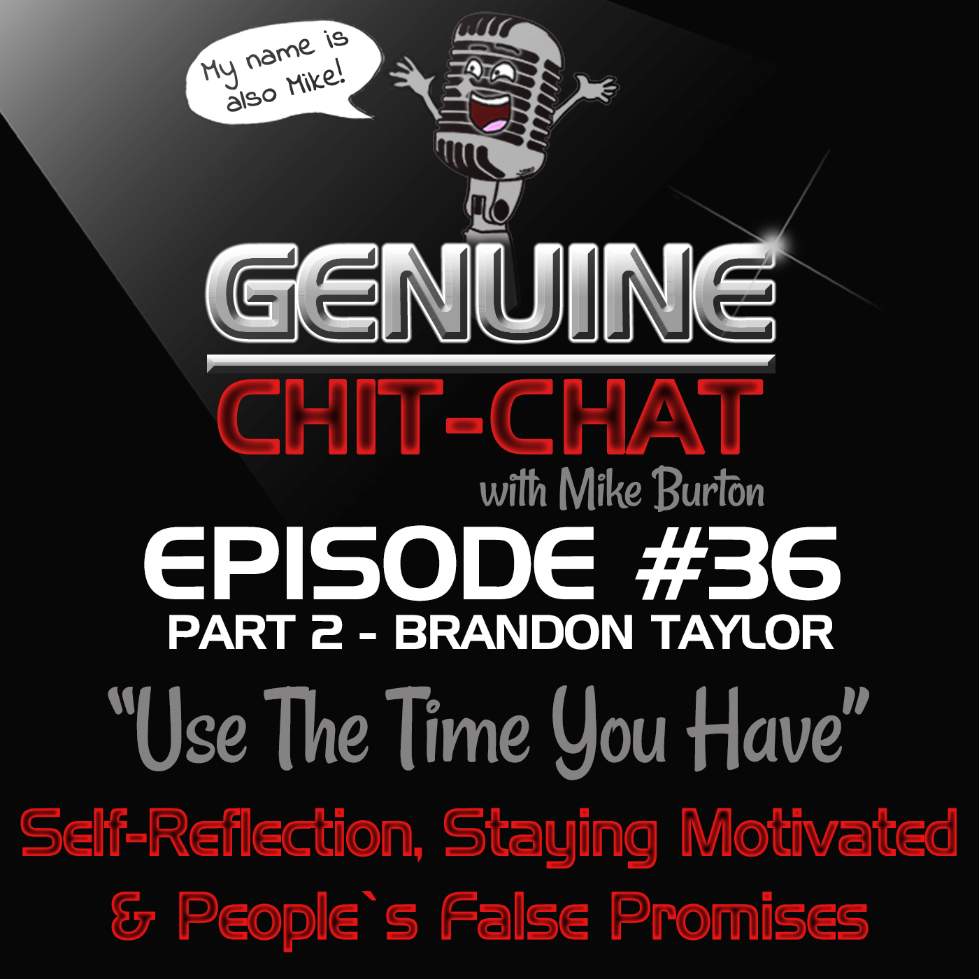 #36 Pt 2 – Use The Time You Have: Self-Reflection, Staying Motivated &amp; People’s False Promises – With Brandon Taylor