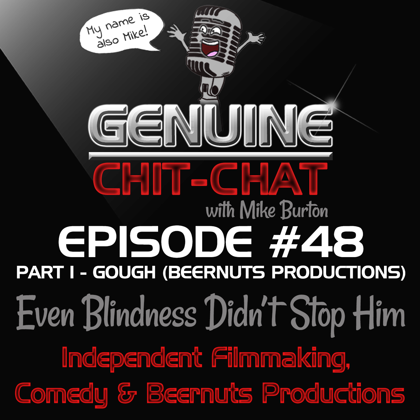 #48 Pt 1 – Even Blindness Didn’t Stop Him: Independent Filmmaking, Comedy &amp; Beernuts Productions With Gough 