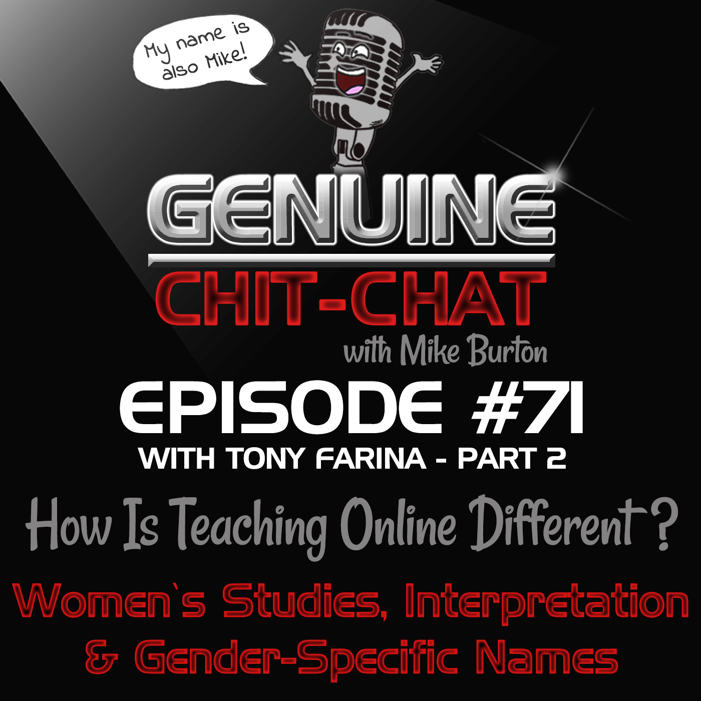 #71 Pt 2 – How Is Teaching Online Different?: Women’s Studies, Interpretation & Gender-Specific Names With Tony Farina