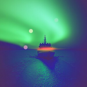 Frozen Arctic Icebreaker Sounds | Under the Northern Lights
