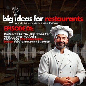 Welcome to The Big Ideas For Restaurants Podcast Featuring The Delectable Dozen for Restaurant Success