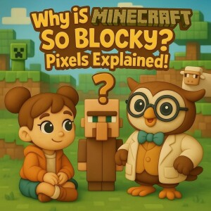 Why is Minecraft So Blocky? Pixels Explained! [STEMcraft Saturday - Learn the science behind Minecraft]