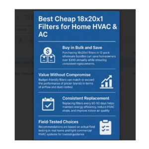 Best Cheap 18x20x1 Filters for Home HVAC & AC – Buy 12 Pack Wholesale