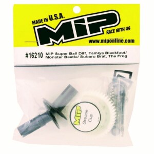 The MIP Super Ball Diff for Tamiya ORV RC Vehicles, including the Frog, Brat, Blackfoot, and Super Beetle