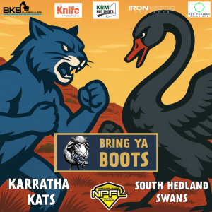 Round 4: Karratha Kats Vs Sth Hedland Swans with Jackson Davey and Matt Mckain