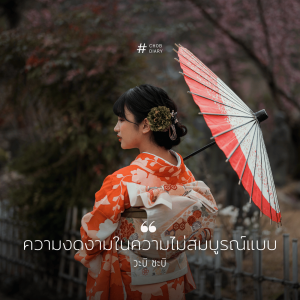 ความงดงามในความไม่สมบูรณ์แบบ