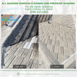 Is Roof Cleaning Expensive in Cape Coral, FL? All Seasons Window Cleaning and Pressure Washing Has the Answer