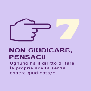 7 / NON GIUDICARE, PENSACI!