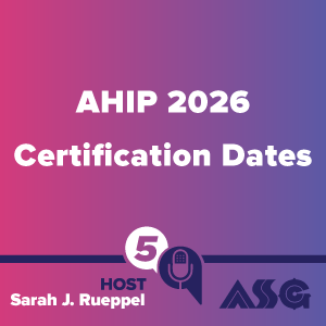 AHIP 2026 Certification Dates