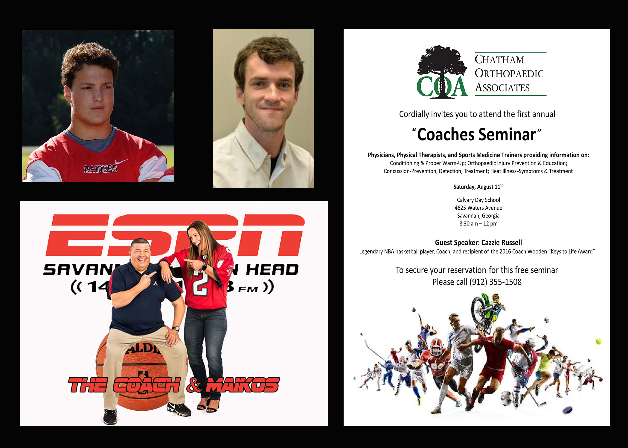 The Coach &amp; Maikos Podcast from The Karl DeMasi Sports Report 08.11.18 ESPN RADIO SAVANNAH/HILTON HEAD 104.3FM/1400AM/92.7FM on Hilton Head Island