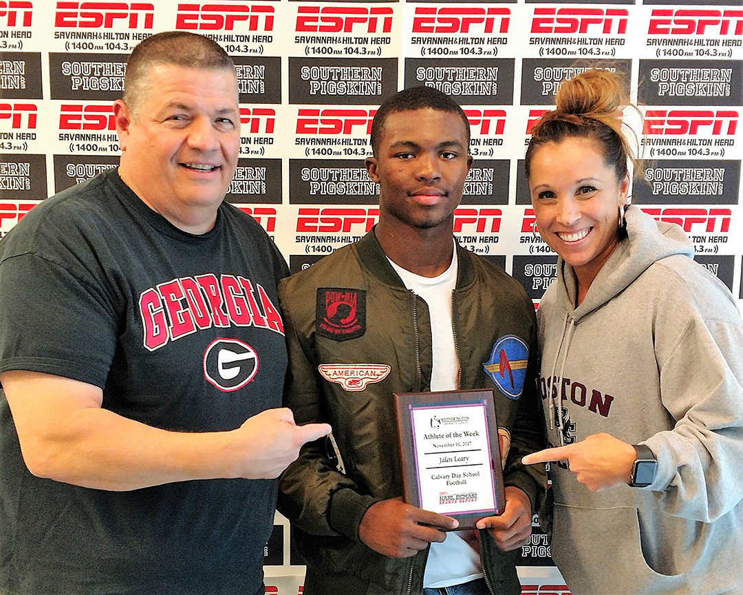 Wetherington Chiropractic Clinic Athlete of the Week for 11.11.2017 Jalen Leary Calvary Day School