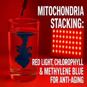 Mitochondria Stacking: Red Light Chlorophyll & Methylene Blue For Anti-Aging