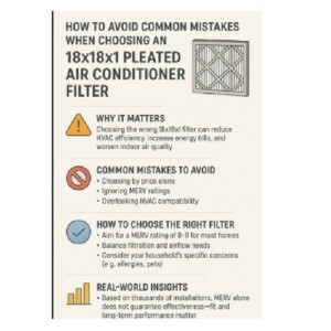 Searching for the Best 18x18x1 Pleated Air Conditioner Filter? Avoid These Mistakes and Choose the Right One for Your Home