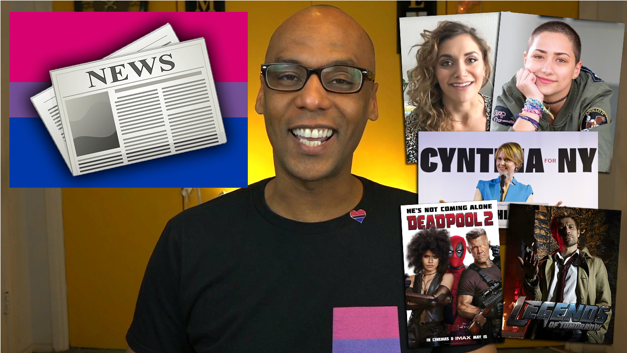 Bisexual Real Talk - Bisexuals in the News This Week - Alyson Stoner, Emma Gonzalez, Cynthia Nixon, Constantine, Shatterstar