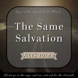 The Same Salvation