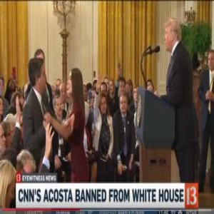 Media Backs Acosta in Lie About Disruptive White House Antics