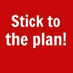 Stick To The Plan!