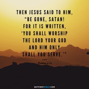 When confronted by the Word of God, Satan doesn't stand a chance!