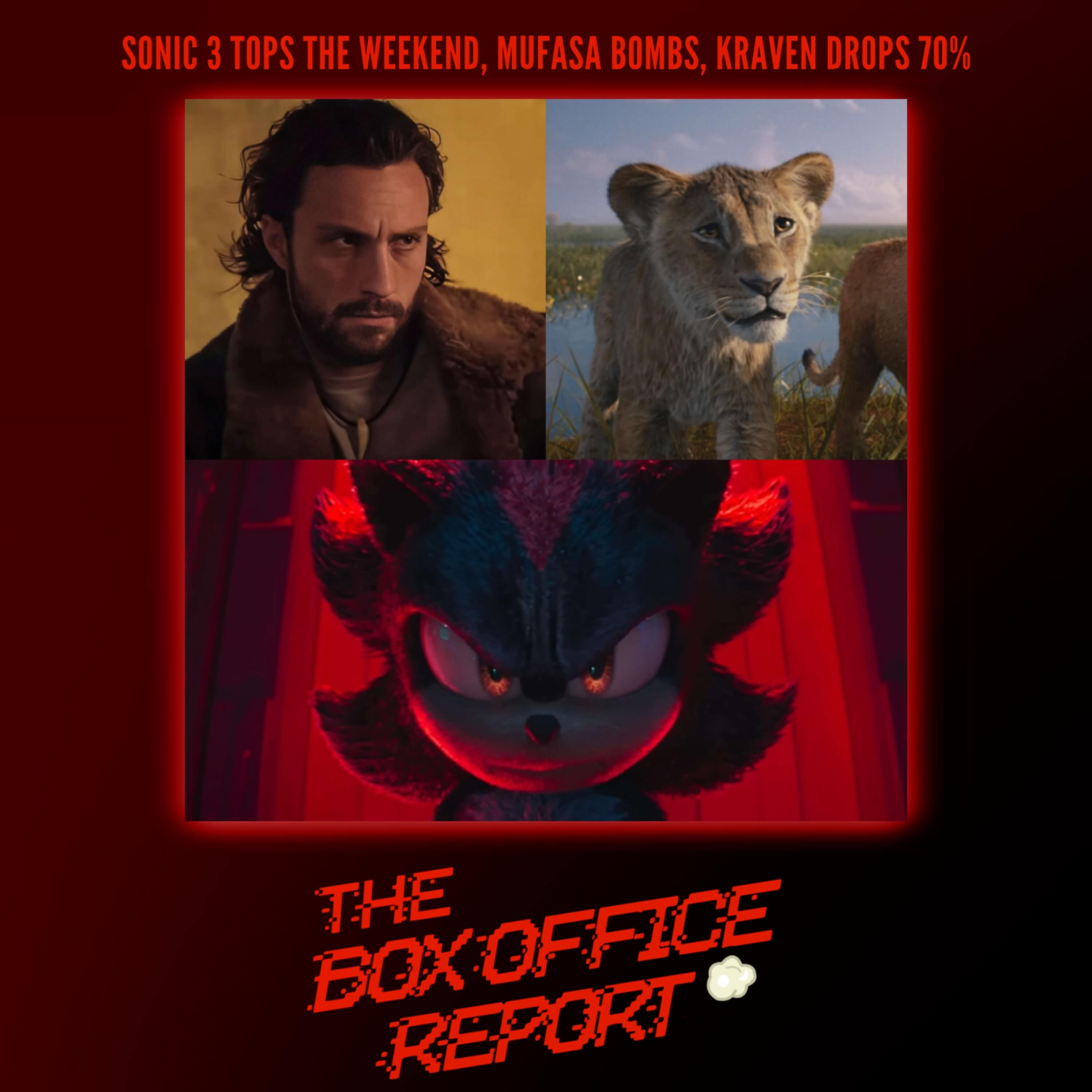 The Box Office Report "Sonic 3 Tops While Mufasa Bombs"