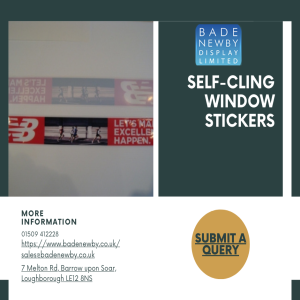 How Self Cling Window Stickers Can Grow Your Brand