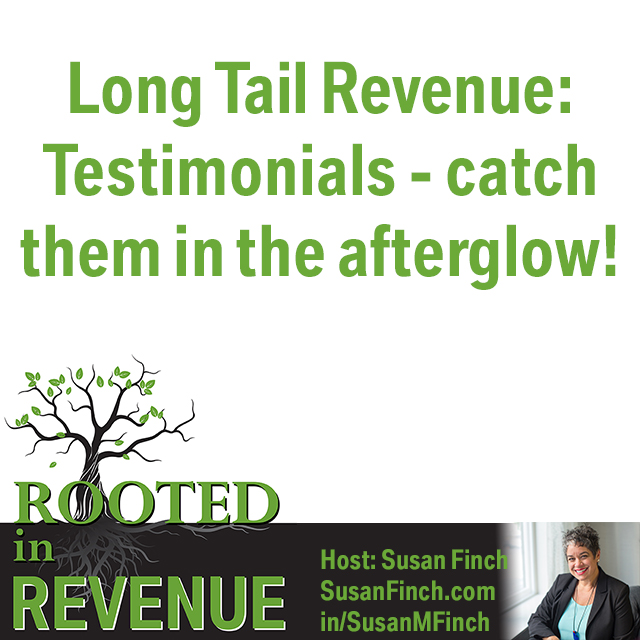 Testimonials - the glow of the moment: make the most of it.