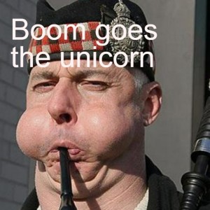 Boom goes the unicorn