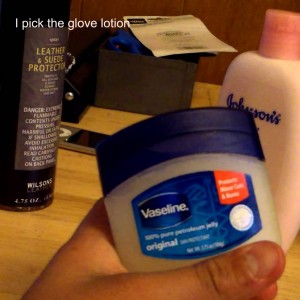 I pick the glove lotion