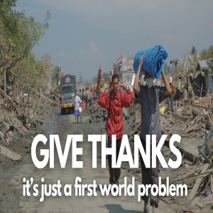 Give Thanks, It's Just a First World Problem