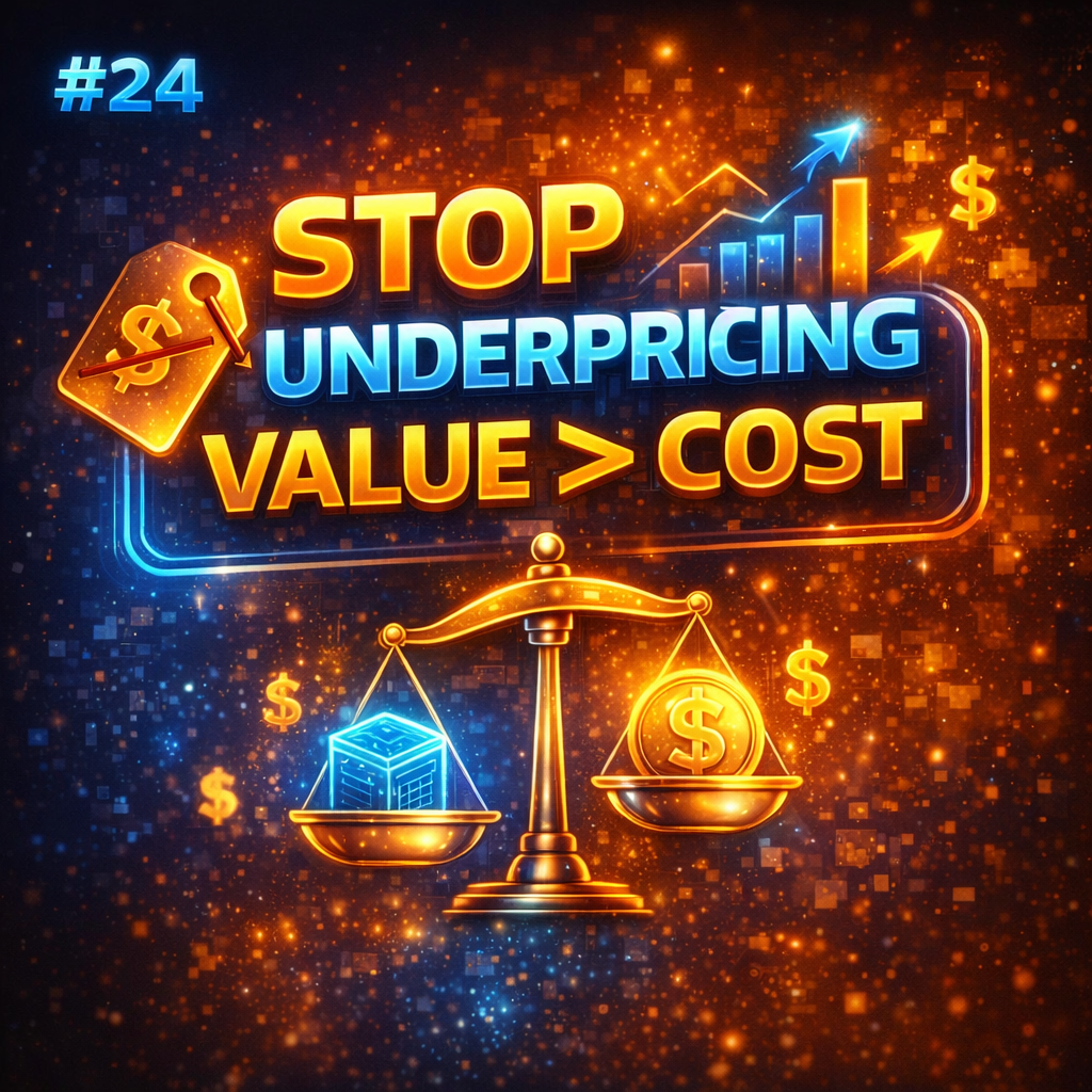 #24 Stop Underpricing: Price for Value, Not Cost episode artwork