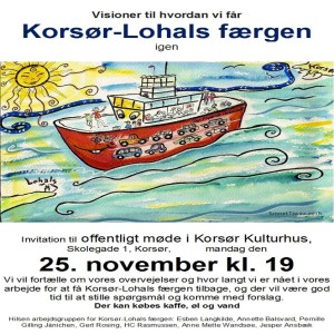 Kommer færgen fra Korsør til Lohals til at sejle igen, Hør Esben Langkilde fortælle mere om det på Nærradio Korsør