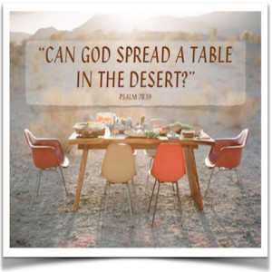"Can God Spread A Table In The Desert?"