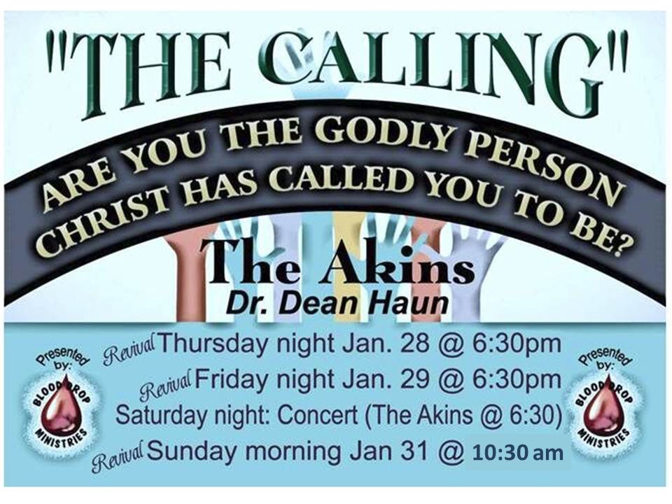 1-31-2016 - “The Calling” Sunday Morning with The Akins