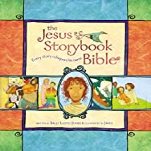 episode 1: The Jesus Storybook Bible: Every Story Whispers His Name, by Sally Lloyd-Jones (The Story and the Song & The Beginning: A Perfect Home)
